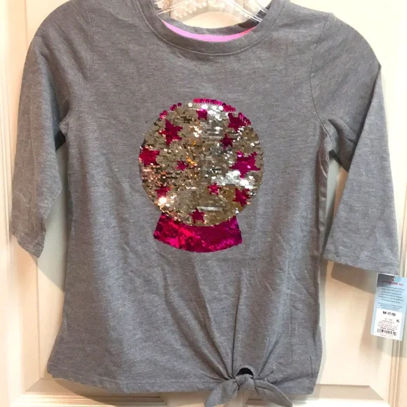 ‘NWT’ Crystal Ball/ I See Candy “Flip Sequin” Tee (M Girl) - Picture 2 of 7